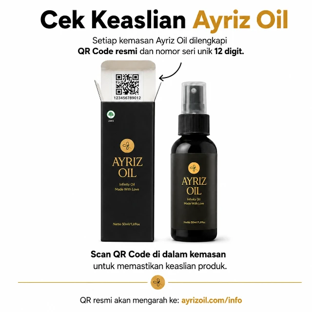 Cara cek keaslian Ayriz Oil