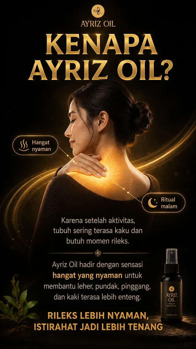 Kenapa pilih AYRIZ Oil untuk ritual nyaman